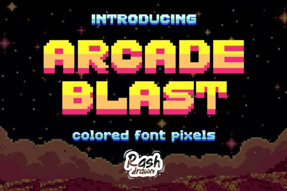 Arcade Blast: Evaluating the Retro Pixel Color Font for Modern Design Projects