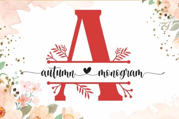 Autumn Monogram: A Font for Cozy, Creative Projects