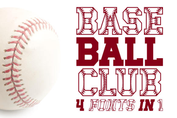Baseball Club: Integrating a Thematic Font Family into Your Creative Workflow