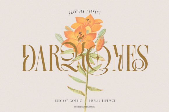 Darkones Font: Blending Blackletter Edge with Serif Style