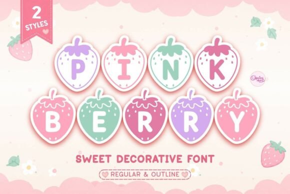 Discover the Sweet Appeal of the Pink Berry Font Duo