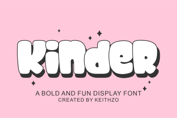 Kinder: The Whimsical Font for Joyful Design