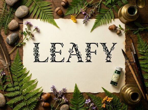 Leafy: Integrating a Decorative Display Font into Your Creative Process