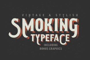 Smoking Typeface: A Vintage Western Font for Bold Designs
