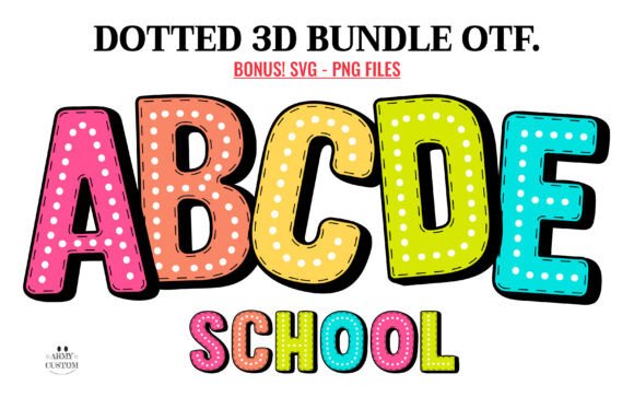 The Creative Power of Dotted 3D Rainbow: A Font That Pops