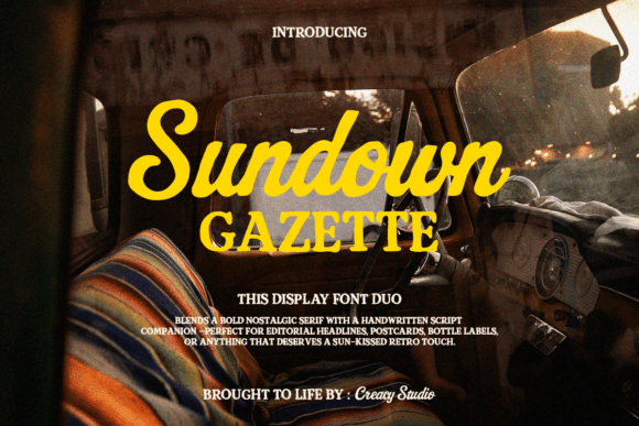 The Golden Soul of Design: Why Sundown Gazette Duo is Capturing the Modern Nostalgic Aesthetic