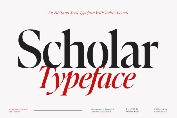 The Scholar Typeface: Bridging Timeless Elegance and Modern Editorial Design