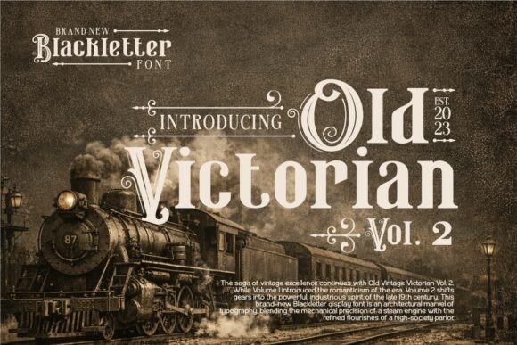 The Timeless Allure of Old Victorian Vol. 2: A Font for Classic Elegance