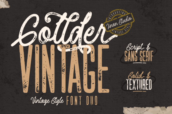 Unlocking Creative Potential with the Gollder Vintage Duo Font